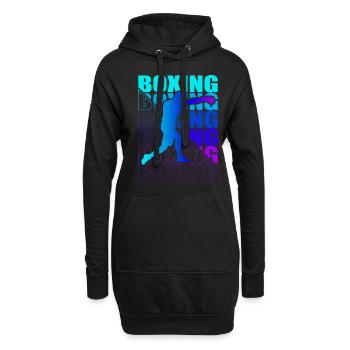 Boxen Arts Martiaux Boxe Box Club Boxeur - Sweat-shirt à capuche long Femme - noir - Devant