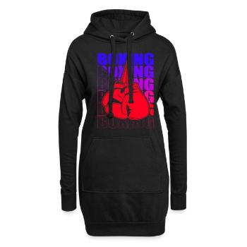 Boxen Arts Martiaux Boxe Box Club Boxeur - Sweat-shirt à capuche long Femme - noir - Devant