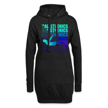 Motocross Enduro Motorrad Freestyle Extrem Sport - Hoodie-Kleid - Schwarz - Vorne