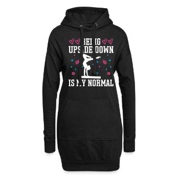 Gymnastique amusante pour les filles - Sweat-shirt à capuche long Femme - noir - Devant