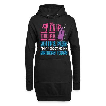 Gymnastique amusante pour les filles - Sweat-shirt à capuche long Femme - noir - Devant