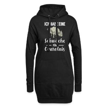 Charolais Rind I Frankreich Rinderzucht für - Hoodie-Kleid - Schwarz - Vorne