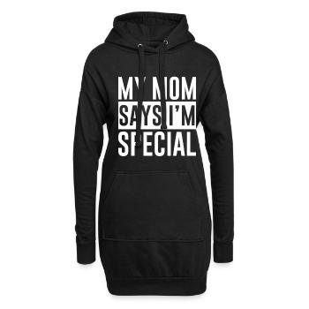 My Mom Says I'm Special 2 - Hoodie-Kleid - Schwarz - Vorne