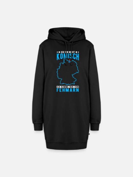 Fehmarn Souvenir - Hoodie-Kleid - Schwarz