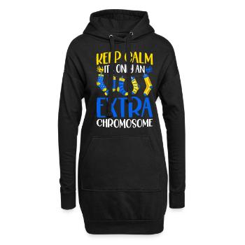 Restez calme, c’est juste un supplément - Sweat-shirt à capuche long Femme - noir - Devant