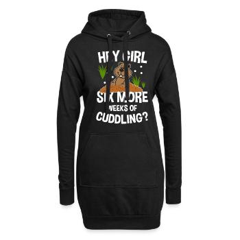 Murmeltier-liebhaber Keine Schatten-crew Wildtier - Hoodie-Kleid - Schwarz - Vorne