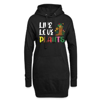 Perfect Plants for Women - Hoodie-Kleid - Schwarz - Vorne