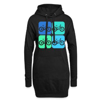 Fatbike retro Fat Bike - Hoodie-Kleid - Schwarz - Vorne