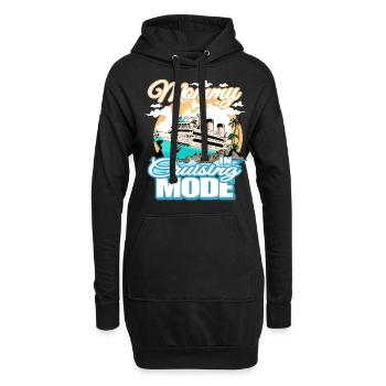 Mommy Cruising Mode Bootsfahrt Im Urlaub - Hoodie-Kleid - Schwarz - Vorne