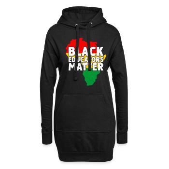 Drôle de mois africain - Sweat-shirt à capuche long Femme - noir - Devant