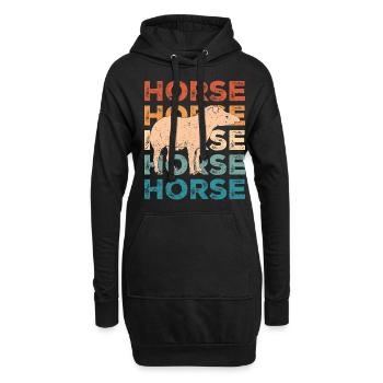 Ex Mormon Tapir Cheval LDS Rétro Exmo - Sweat-shirt à capuche long Femme - noir - Devant