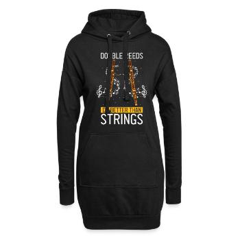 Conception bassoniste pour orchestre à vent - Sweat-shirt à capuche long Femme - noir - Devant