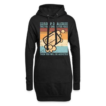 Lustige Seifenherstellung Seifenhändler - Hoodie-Kleid - Schwarz - Vorne