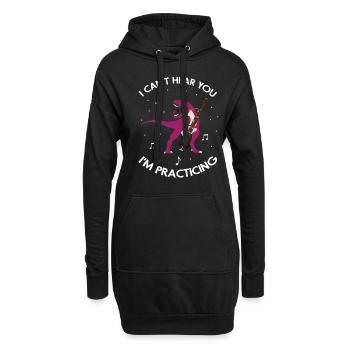 Fagottist für Fagottorchester und Fagottist - Hoodie-Kleid - Schwarz - Vorne