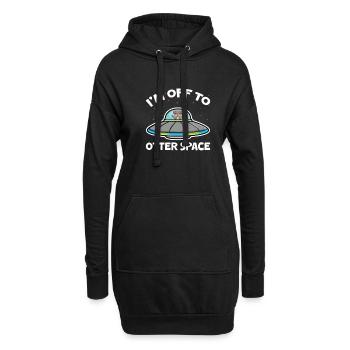 Loutre de mer Loutre Cadeau de loutre - Sweat-shirt à capuche long Femme - noir - Devant
