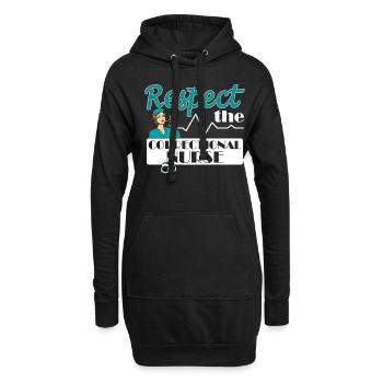Infirmières et infirmiers correctionnels en milieu carcéral - Sweat-shirt à capuche long Femme - noir - Devant