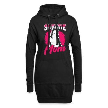 Sheltie Mom Dog Shetland Sheepdog Lover Gift - Hoodie-Kleid - Schwarz - Vorne