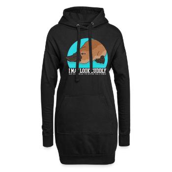 Ornithorynque Platypus Cadeau Ornithorynque - Sweat-shirt à capuche long Femme - noir - Devant