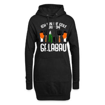 Galabauer Geile Sau vom Galabau - Hoodie-Kleid - Schwarz - Vorne
