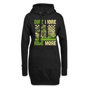Dirt Bike Racing Balade en moto Mudding Motocross - Sweat-shirt à capuche long Femme - noir - Devant