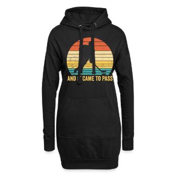 Lustiger Mormonenmissionar LDS Eishockey - Hoodie-Kleid - Schwarz - Vorne