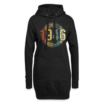 Awesome Since 1946 Retro Vintage Geburtstag - Hoodie-Kleid - Schwarz - Vorne