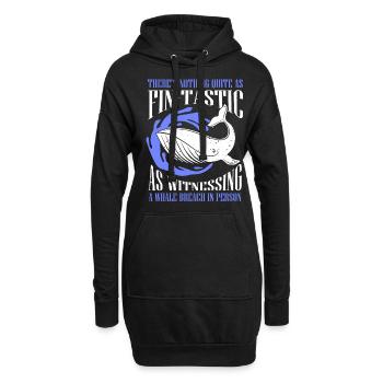 Conception de baleine pour les baleines et les baleines bleues ou les bélugas - Sweat-shirt à capuche long Femme - noir - Devant