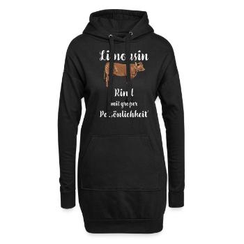 Limousin Rind I Frankreich Rinderzucht für - Hoodie-Kleid - Schwarz - Vorne