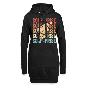 Lustige Seifenherstellung Seifenmacher - Hoodie-Kleid - Schwarz - Vorne