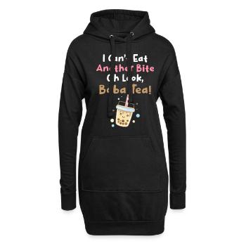 Bubble Tea Liebhaber Boba Tee Trinker Koreanisches - Hoodie-Kleid - Schwarz - Vorne