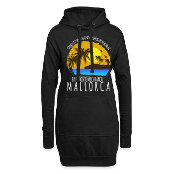 Majorque Party Holidays Palma - Sweat-shirt à capuche long Femme - noir - Devant