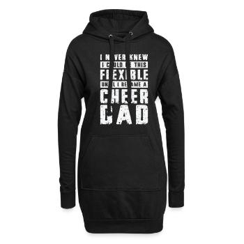 Cheerleader Stolzes Cheer Dad Cheerleading - Hoodie-Kleid - Schwarz - Vorne