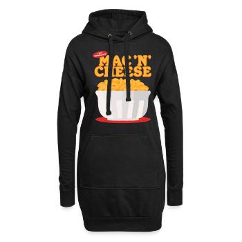 Makkaroni Und Käse Mac And Cheese Geschenk - Hoodie-Kleid - Schwarz - Vorne