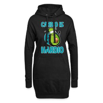 Cardio Is Hardio 4 - Hoodie-Kleid - Schwarz - Vorne