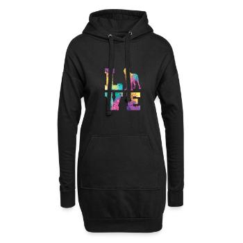 Boerboel Love - Sweat-shirt à capuche long Femme - noir - Devant