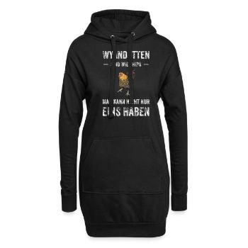 Wyandotten Huhn I Henne Ei Hahn Motiv für - Hoodie-Kleid - Schwarz - Vorne