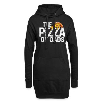 Die Pizza Der Besten Väter Vatertag Aller Zeiten - Hoodie-Kleid - Schwarz - Vorne
