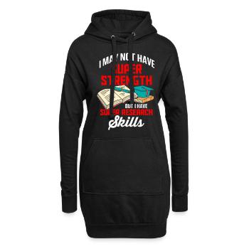 Librarian Bookworm Book Nerd Reading Library - Hoodie Dress - black - Front