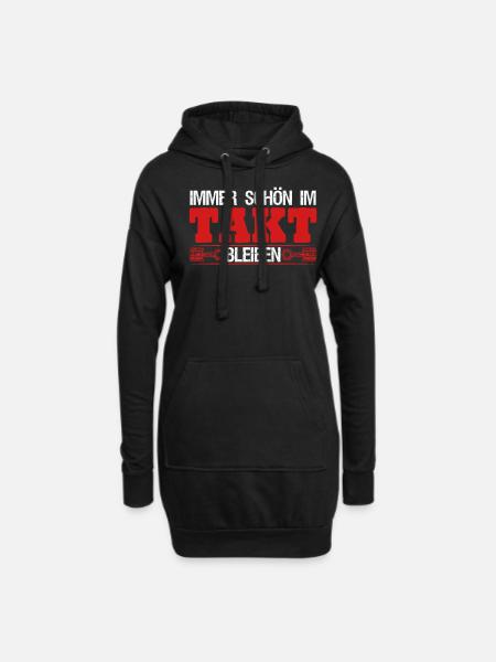 Hubraum Tuner Tuning - Hoodie-Kleid - Schwarz