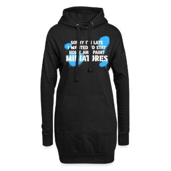 Modellbau Miniaturen Modellbauer - Hoodie-Kleid - Schwarz - Vorne