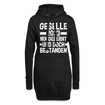 Handwerker Gesellenprüfung 2023 Gesellenbrief Ges - Hoodie-Kleid - Schwarz - Vorne
