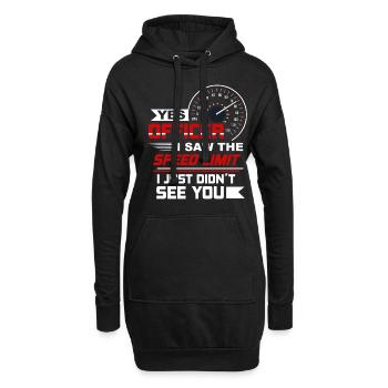 Ja, Offizier, ich habe den - Hoodie-Kleid - Schwarz - Vorne