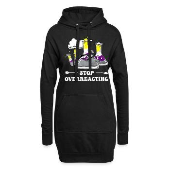 Professeur de chimie Non-Binary Pride Flag - Sweat-shirt à capuche long Femme - noir - Devant