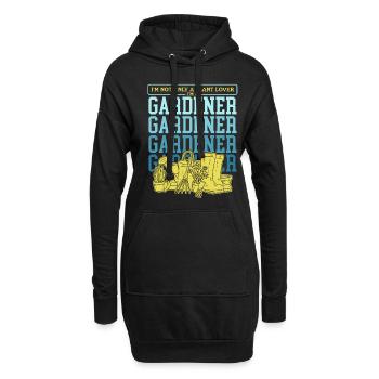 Jardin, jardinier amateur, jardinage, jardinier, cadeau - Sweat-shirt à capuche long Femme - noir - Devant