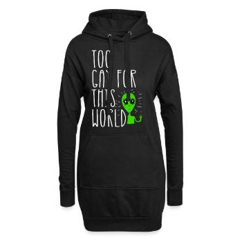 Trop gay pour ce monde Gay Pride Parade LGBTQ - Sweat-shirt à capuche long Femme - noir - Devant