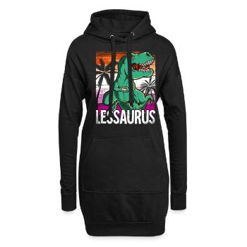 Pride LGBTQ Lessaurus Kostüm Pride Month - Hoodie-Kleid - Schwarz - Vorne