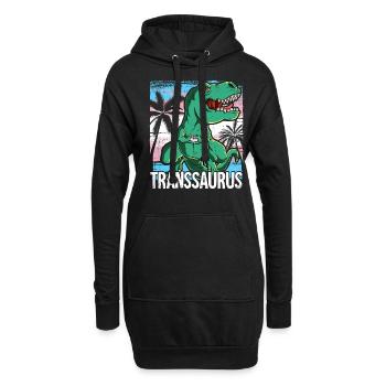 Pride LGBTQ Transsaurus Kostüm Pride Month - Hoodie-Kleid - Schwarz - Vorne