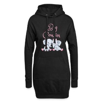 Big Cousin - Hoodie-Kleid - Schwarz - Vorne