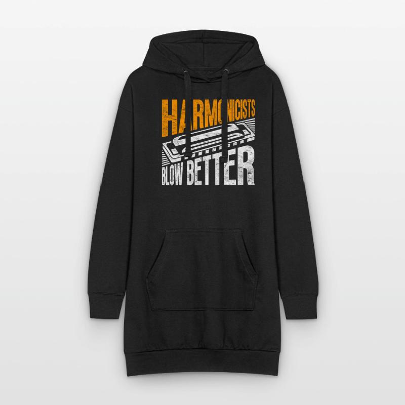 Harmonica harmonica player Hoodie Dress