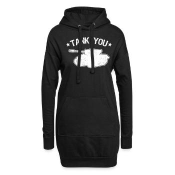 Chars principaux Battle Tanks Tankers - Sweat-shirt à capuche long Femme - noir - Devant